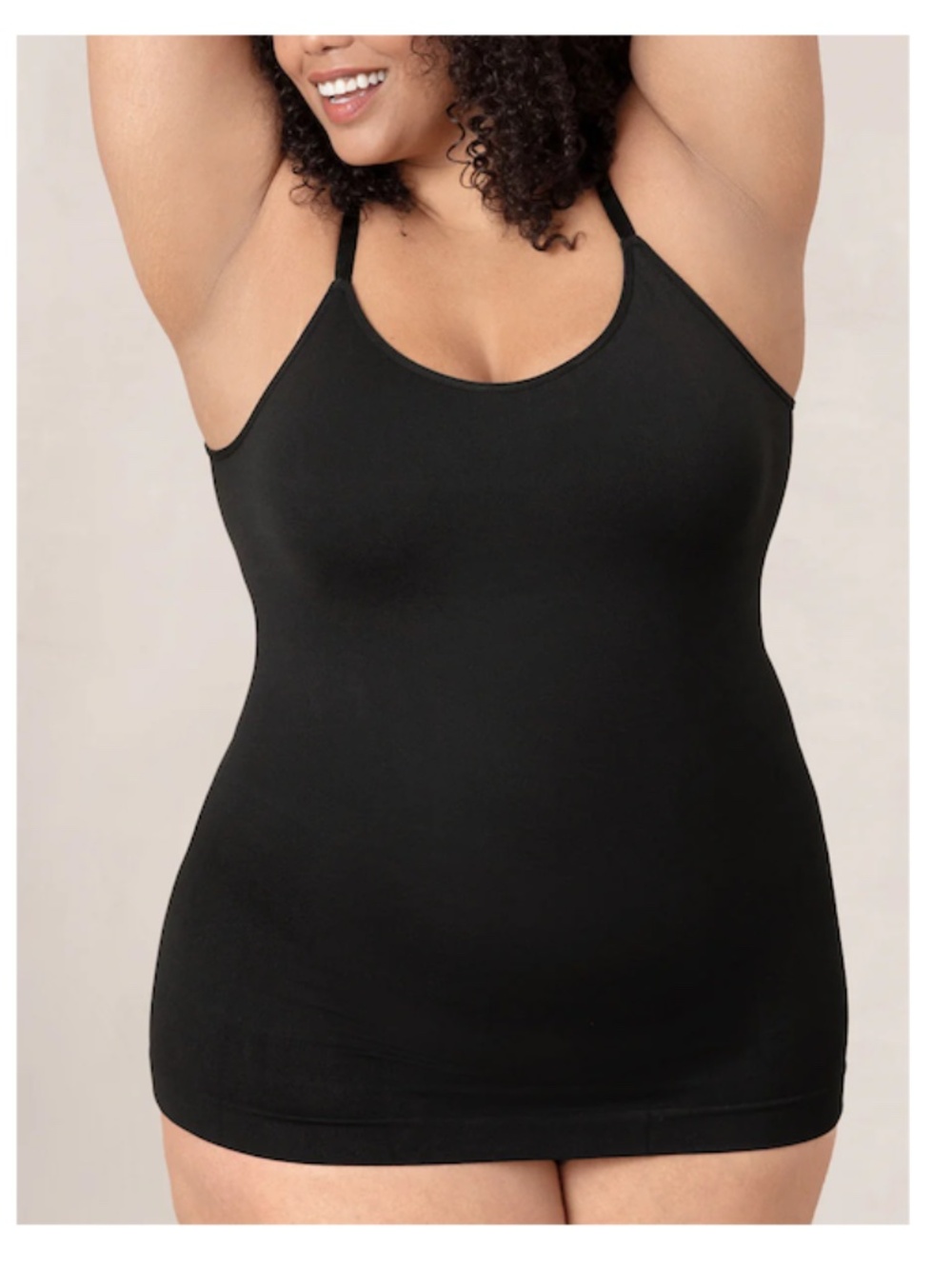 Shapermint All Day Every Day Scoop Neck Cami in Black NWT